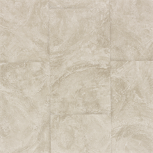 Champagne Faux Marble Stone Blocks Wallpaper