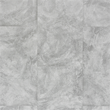 Grey Faux Marble Stone Blocks Wallpaper