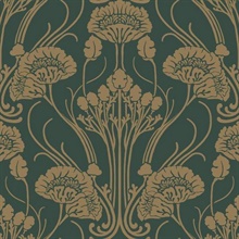 1920s Textured Nouveau Damask