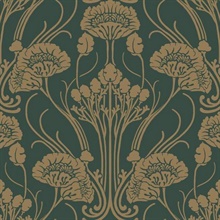 1920s Textured Nouveau Damask