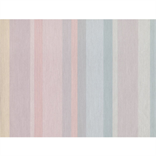 Pink &amp; Aqua Textured Vertical Multi Stripe Wallpaper