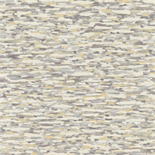 Yellow & Grey Abstract River Stone Wallpaper