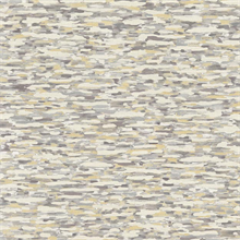 Yellow &amp; Grey Abstract River Stone Wallpaper