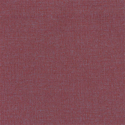 Red Faux Linen Wallpaper