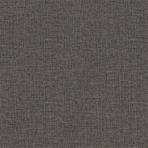 Charcoal Black Faux Linen Wallpaper