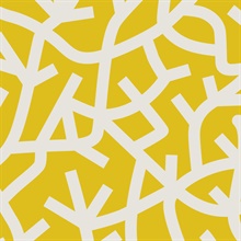 A Forest - Mustard colourway wallpaper