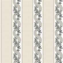 Abbey's Garland Black & White Wallpaper