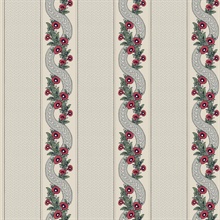 Abbey's Garland Ruby Wallpaper