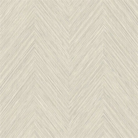 Abilene Graphite Line Textile String Herringbone Wallpaper