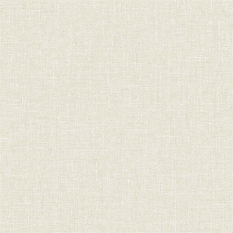Abington Faux Textured Linen Beige Wallpaper
