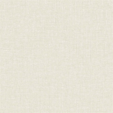 Abington Faux Textured Linen Beige Wallpaper