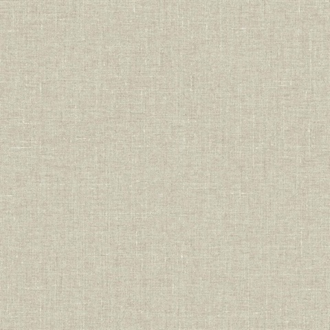 Abington Faux Textured Linen Beige Wallpaper