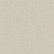 Abington Faux Textured Linen Beige Wallpaper