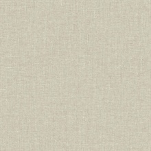 Abington Faux Textured Linen Beige Wallpaper