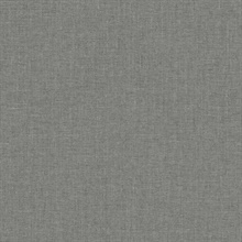 Abington Faux Textured Linen Grey Wallpaper