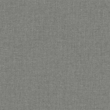 Abington Faux Textured Linen Grey Wallpaper