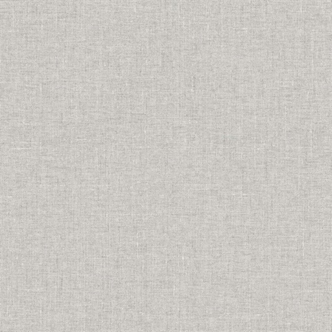 Abington Faux Textured Linen Grey Wallpaper