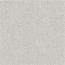 Abington Faux Textured Linen Grey Wallpaper