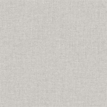 Abington Faux Textured Linen Grey Wallpaper