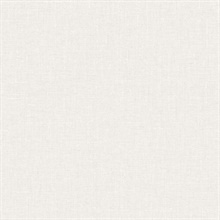 Abington Faux Textured Linen Off-White Wallpaper