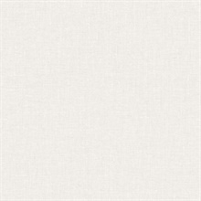 Abington Faux Textured Linen Off-White Wallpaper