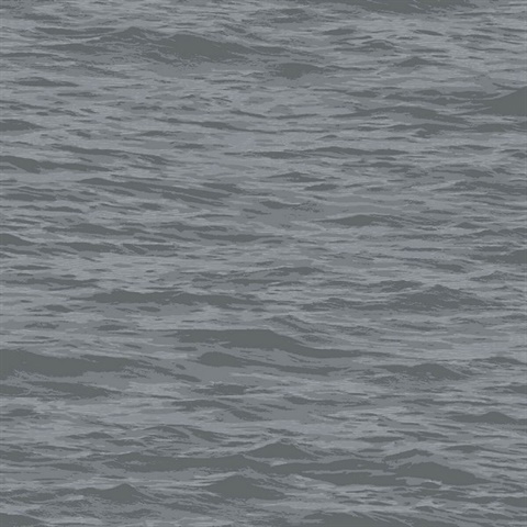 Abstract Serene Sea Cove Grey Peel and Stick Wallpaper