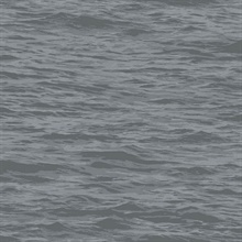 Abstract Serene Sea Cove Grey Peel and Stick Wallpaper