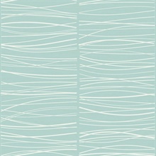 Abstract Waves Metallic Tiffany Modern Stripe