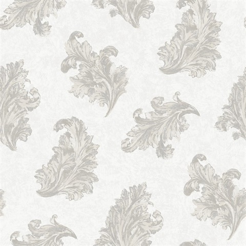 Cream Acanthus Wallpaper