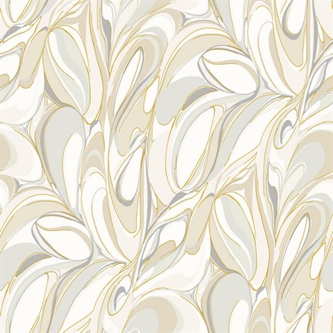Achate Beige & Grey Wallpaper