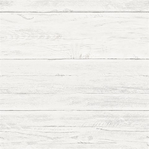 Adair White Shiplap Wallpaper