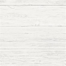 Adair White Shiplap Wallpaper