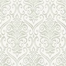 Adavu Sage Damask Wallpaper