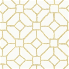 Addis Gold Large Trellis Wallpaper