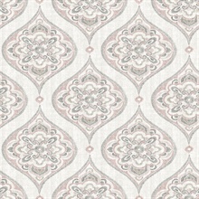 Adele Rose Damask Wallpaper