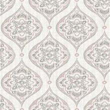 Adele Rose Damask Wallpaper