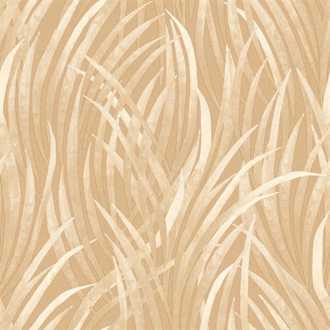 Adelia Tall Grass Yellow Wallpaper