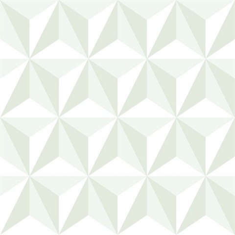 Adella Sage Geometric Wallpaper