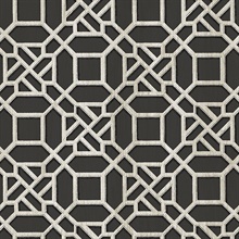 Adlington Black Geometric Wallpaper