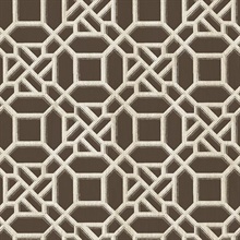 Adlington Brown Geometric Wallpaper