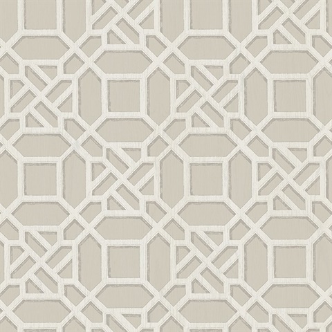 Adlington Grey Geometric Wallpaper