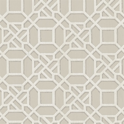 Adlington Grey Geometric Wallpaper