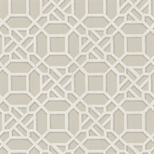 Adlington Grey Geometric Wallpaper