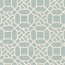 Adlington Turquoise Geometric Wallpaper