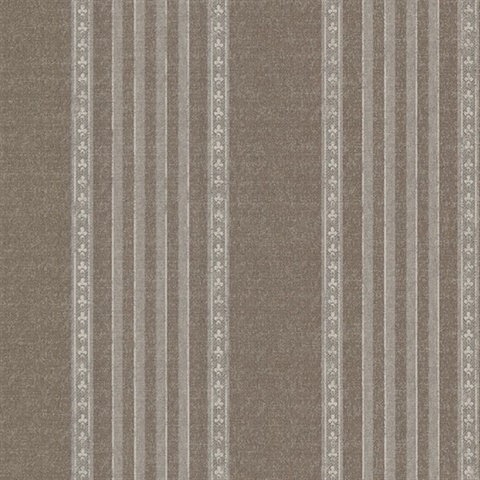 Adria Chocolate Jacquard Stripe