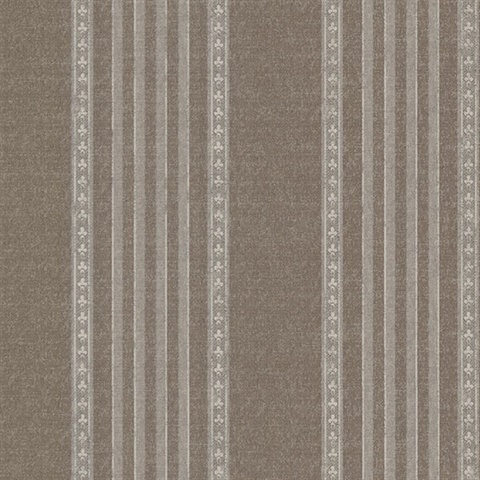 Adria Chocolate Jacquard Stripe