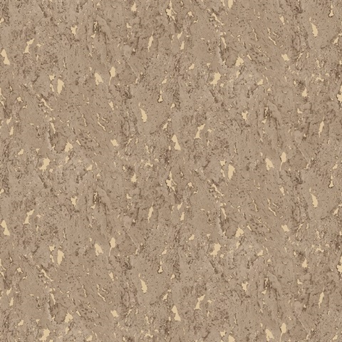 Adrift Brown Large Faux Cork Wallpaper