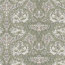 African Marigold William Morris Classic Leaf Wallpaper