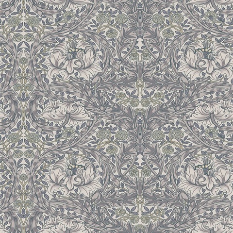 African Marigold William Morris Classic Leaf Wallpaper