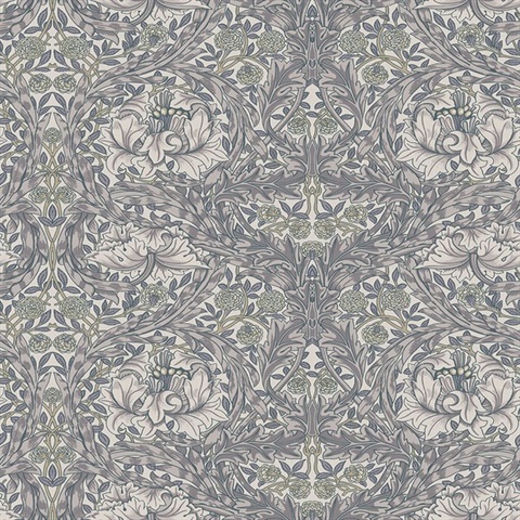 African Marigold William Morris Classic Leaf Wallpaper